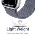 thumbnail image 3 of Recoppa Braided Stretchy Band Compatible with Apple Watch Bands 38mm 40mm 41mm 42mm 44mm 45mm, Soft Adjustable Nylon Strap Solo Loop Wristband Compatible for iWatch Series SE/7/6/5/4/3/2/1, 3 of 5