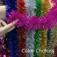 thumbnail image 3 of Allgala 50 Feet Christmas Foil Tinsel Garland Decoration for Holiday Tree Walll Rail Home Office Event-Brown-XG93211, 3 of 3