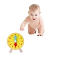 thumbnail image 3 of BRIGHTFUFU 1Set Educational Clock Learning Wooden Yellow Device for Daily Life, 3 of 7