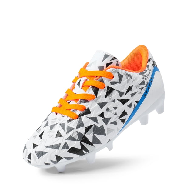 Tacos de Fútbol Juveniles DREAM PAIRS Talla 12.5 con Cordones Blanco