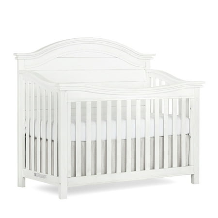 UPC: 0693892469675 | evolur Belmar Curve 5 in 1 Convertible Crib Weathered White