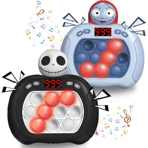 Fidget Toy QbVuj Christmas Pop Push Game Light Up 2 unidades