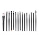thumbnail image 1 of Juego de 15 brochas profesionales para maquillaje de ojos, base, sombra de ojos, delineador de ojos, labios (negro), 1 of 4