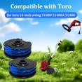 thumbnail image 3 of OWNTIDE 4-Pack 0.065" 88512 Dual Line Trimmer Spool for Toro 51480 51480A 51488 14-inch Electric Weed Wacker, Auto-Feed Replacement Cartridge, 3 of 7