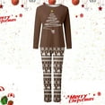 thumbnail image 2 of Shadoumai Matching Family Christmas Pajamas For Couples, Xmas Tree Print Tops Long Sleeve Holiday Sleepwear Sets For Mom Dad Fall Clothes, 2 of 6