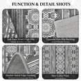 thumbnail image 5 of TECHVIDA Gray Kitchen Rug Set 3 Piece,Non Slip Machine Washable Kitchen Mats,Boho Farmhouse Hallway Doormat for Home Decor, 5 of 8