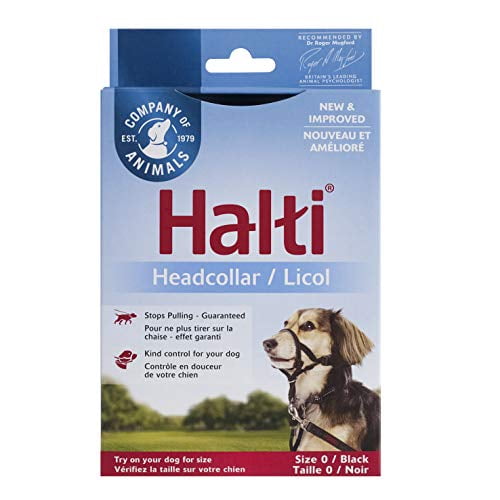 halti dog head collar black