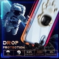 thumbnail image 5 of for iPhone XR Case Astronaut Cute for Women Girls Girly Unique Blue Phone Cases with Astronaut Hidden Stand Kickstand 6D Design Cover for iPhone XR 6.1 inch, 5 of 11