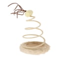 thumbnail image 1 of Spring Plate Cat Toy, Boredom Relief Scratcher Base Plush Standing Cat Interactive Toy Foldable Stable  For Indoor Fish,Ball, 1 of 8