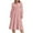 Pink(L), variant on Aloohaidyvio Long Sleeve Dresses for Women Fall Soft Casual Crew Neck Relaxed Fit Flowy Maxi Dresses