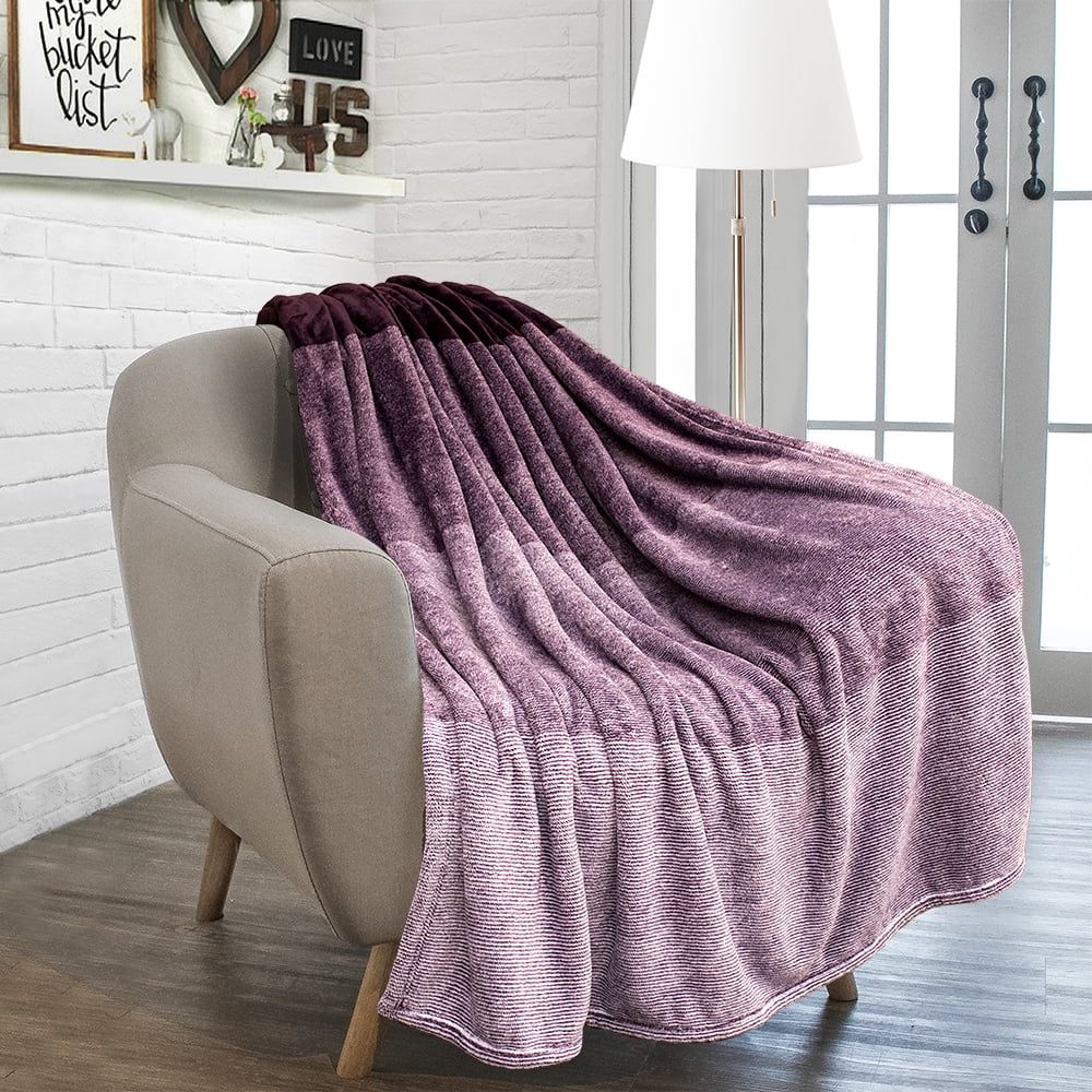 PAVILIA Flannel Fleece Luxury Throw Blanket Lightweight Soft
