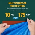 thumbnail image 3 of Lona impermeable grande - Lona de polietileno resistente de 10 mil de espesor, ideal para carpas con dosel, botes, casas rodantes o cubiertas de piscinas - Lonas protectoras multiusos con ojales para, 3 of 5