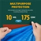 thumbnail image 3 of Lona impermeable grande - Lona de polietileno resistente de 10 mil de espesor, ideal para carpas con dosel, botes, casas rodantes o cubiertas de piscinas - Lonas protectoras multiusos con ojales para, 3 of 5