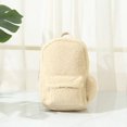 thumbnail image 1 of Personalised Embroidery Lamb Fleece Backpack Embroidered Portable Children Travel Shopping Rucksack Women‘s Shoulder Backpack, 1 of 6