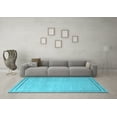 thumbnail image 3 of Ahgly Company Indoor Rectangle Oriental Light Blue Industrial Area Rugs, 3' x 5', 3 of 4