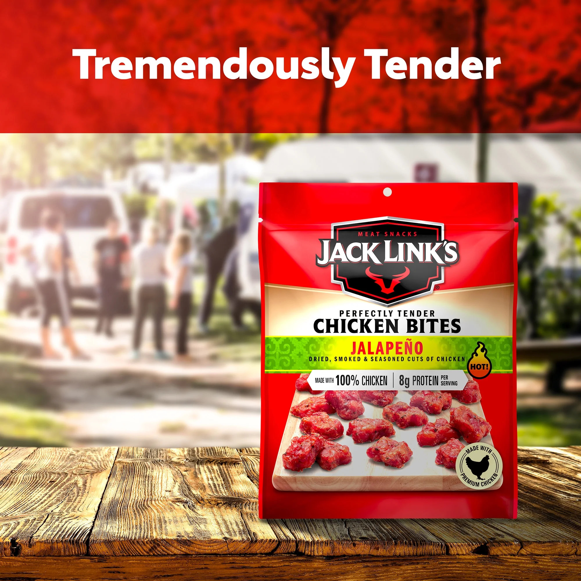 Jack Link's 2.85 ounce Jalapeno Chicken Bites, 100% Premium Chicken