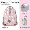 thumbnail image 4 of Artistic Cat Print Student School Backpack with Cartoon and Hand-drawn Cat Pattern Vintage Aesthetic Design Book Bag, 4 of 6