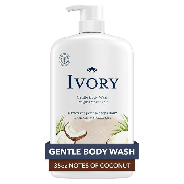 Ivory Mild & Gentle Body Wash, Coconut Scent
