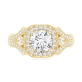 thumbnail image 4 of Rosec Jewels Certified Lab Created Diamond Art Deco Engagement Ring for Women (EF-VS Quality), 10K Yellow Gold, US 3.00, 4 of 8