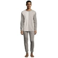 thumbnail image 2 of Hanes Men's Lounge Set, Long Sleeve Crew Top & Jogger Pant, 2 of 2