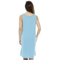 thumbnail image 5 of Dreamcrest Women's Silky Soft Nightgown - Elegant Crochet Trim Sleep Dress for Comfortable Nights (Bright Turquoise, X-large), 5 of 5