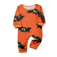 thumbnail image 2 of Halloween Family Pajamas Matching Set - Soft 2 Piece Long Sleeve Top & Pants Sleepwear, Halloween Bat Print Short Sleeve Sleepwear for Family for 12 Months Pjs, 2 of 3