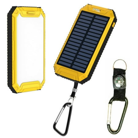Waterproof 500000mAh 2 USB Portable Solar Battery Charger Solar Power