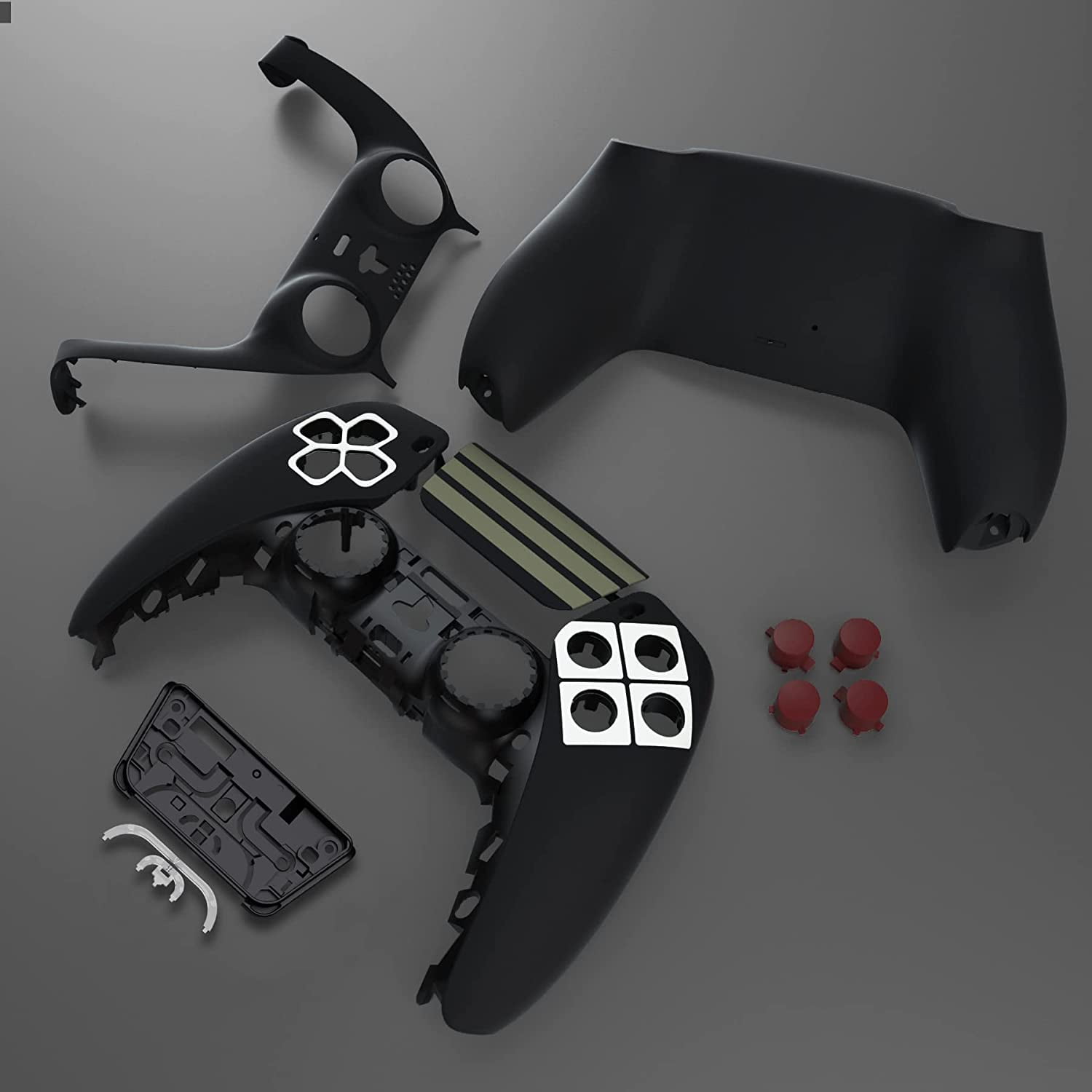 eXtremeRate Classics NES Style Replacement Full Housing w/Action Buttons Touchpad Cover for ps5 Controller BDM-010/020/030/040