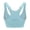 Gray blue, variant on Quick Dry Workout Pullover Top Women Sports Bra Wicking Brassiere Gym Clothes For Pilates Running