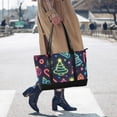 thumbnail image 4 of FORMRS Canvas Laptop Tote Bag for Women with 15.6" Computer Compartments Shoulder Handbag, Neon Christmas, 4 of 7