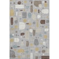 thumbnail image 2 of Addison Rugs Mayfield Premium Machine Washable Transitional Mid-century Modern Silver Rectangle Rug, 3' x 5', 2 of 6