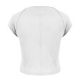 thumbnail image 7 of Mittory Womens Tops Casual Crewneck Cap Sleeve Tops Ribbed Raw Hem Summer T Shirts Slim Fit Basic Tees Blouses, 7 of 7