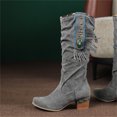 thumbnail image 6 of Women's -High Boots Ladies Fashion Tassel Rhinestone Pointed Toe High Heel Boots for Stylish, 6 of 9
