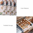 thumbnail image 6 of Placemats Set of 4, Pink Spring Floral Woven Placemat, Linen Place Mats for Kitchen/Dining Tables, Summer Botanical Vintage Birds Washable Table Mats for Party, 6 of 8