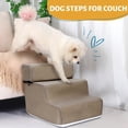 thumbnail image 6 of LGCASL Pet Ladder Cover Dog Pet Stairs 3 Steps Indoor Portable Folding Animal Ladder Cover Khaki Mesh (Not Included Pet Ladder), Khaki, 6 of 9