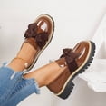 thumbnail image 6 of Bkhluea Women Patent Bow Chunky Loafers Slip On Comfortable Footwear For Office Work Daily Casual Outdoor Activities, 6 of 7
