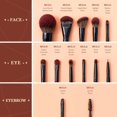 thumbnail image 2 of Set de brochas de maquillaje Jessup Full 13 piezas Vegan Phantom Black, 2 of 8
