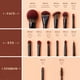 thumbnail image 2 of Set de brochas de maquillaje Jessup Full 13 piezas Vegan Phantom Black, 2 of 8