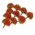 thumbnail image 1 of Milaget 10pc Layout Model Trees 1:200 Scale w/ Flower Building Garden Accessories #5 Red Red Yellow, 1 of 7