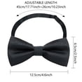 thumbnail image 6 of Fashionable Men's Bows Tie Butterfly Double Necktie Men Wedding Bowtie, 6 of 18