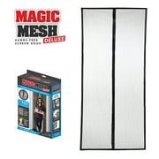 Magic Mesh Deluxe Hands-Free Magnetic Screen Door, Fits Doors up to 39 x 83 inches, Black