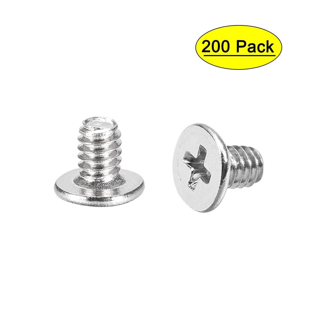 M2 x 3mm Laptop Notebook Computer Screws Phillips Head Screw Silver