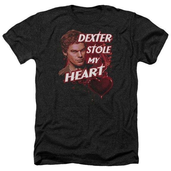 Dexter - Bloody Heart - Heather Short Sleeve Shirt - XX-Large