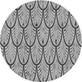 thumbnail image 1 of Ahgly Company Machine Washable Indoor Round Transitional Ash Gray Area Rugs, 5' Round, 1 of 7