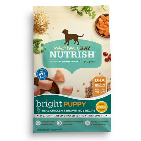 Rachael Ray Nutrish Bright Puppy Natural Dry Dog Food, Real Chicken & Brown Rice Recipe,
