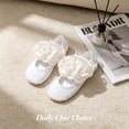 thumbnail image 3 of TELOLY 2Pairs Kids Socks,8-10 Years Old Ruffle Socks,Ankle Length Lace Socks,Style3,20-22Cm, 3 of 7