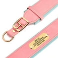 thumbnail image 5 of Pet Artist Wide PU Leather Personalized Dog Collar Soft Padded for Medium Large Dogs Custom Nameplate Engraved M-XL, 5 of 9