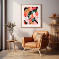 thumbnail image 3 of Back To the Tropical Island - India Digital Art Tropical Botanical Floral Pattern Abstract Summer Oak Framed Wall Art Print 20 x 24 inches, 3 of 12