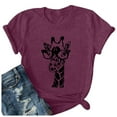 thumbnail image 3 of WILLBEST Chemises d'Été pour Femmes Haut Ample Imprimé Manches Courtes T-Shirt 4816, 3 of 3