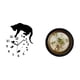 thumbnail image 5 of Reloj Colgante Silencioso De Pared Con Diseño De Gato, Con Mecanismo Silencioso, Marco De Fotos Europeo, Antiguo, Decorativo, De Resina En Relieve, Para Colgar En La Pared, Para Casa De Campo,, 5 of 8